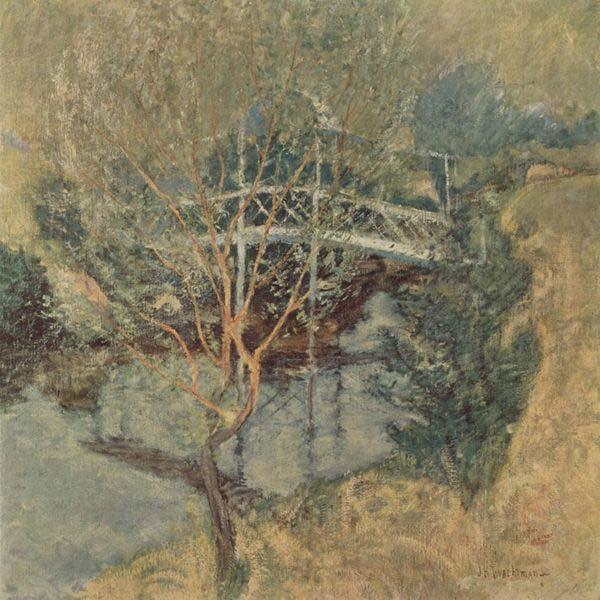 John Henry Twachtman The White Bridge, oil painting picture